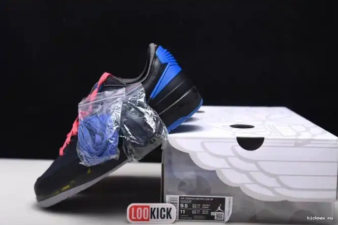 Cheap 2 Low Retro DJ4375-004 Blue Jordan Black Off-White SP 0530